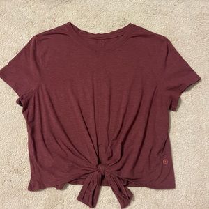 Lululemon burgundy casual shirt.